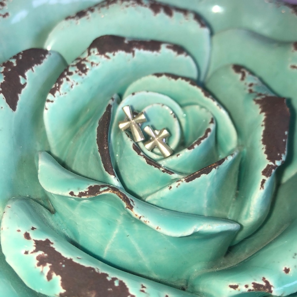 James Avery cross earrings